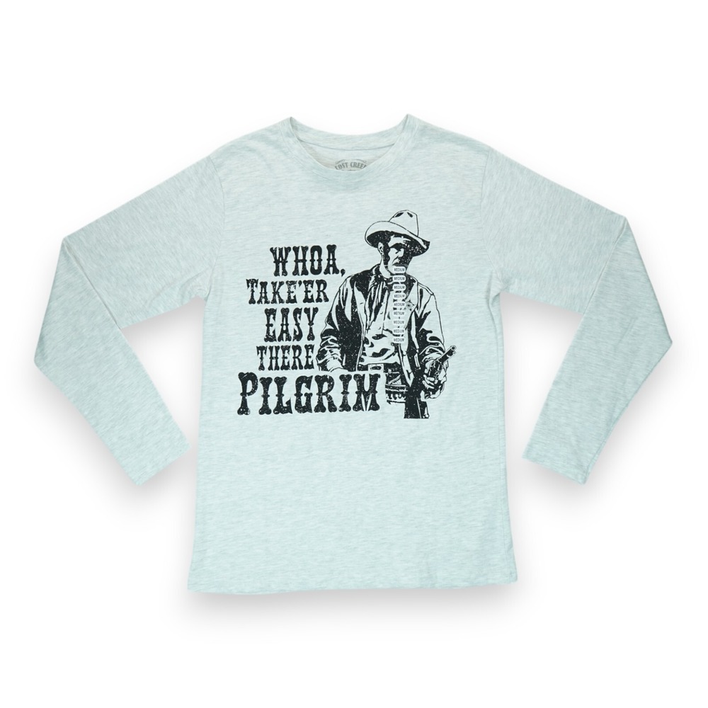 NWOT Lost Creek Outfitters Whoa Take-Er Easy There Pilgram‎ T-Shirt Medium M